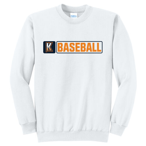 Kirkwood Baseball + CUSTOMIZED BACK - Core Fleece Crewneck Sweatshirt Thumbnail