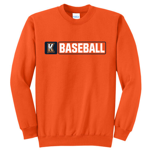 Kirkwood Baseball + CUSTOMIZED BACK - Core Fleece Crewneck Sweatshirt Thumbnail